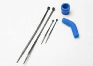 TRAXXAS 5245 BLUE PIPE COUPLER EXHAUST DEFLECTOR REVO